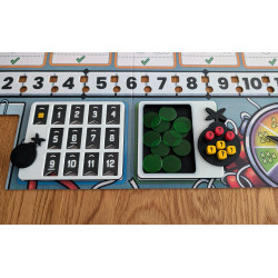 Bomb Busters - Infomarker-, Bestätigungsmarker- und Holzfigurenhalter