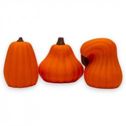 Halloween - Tischdekoration - Kürbistrio - 3D-Druck